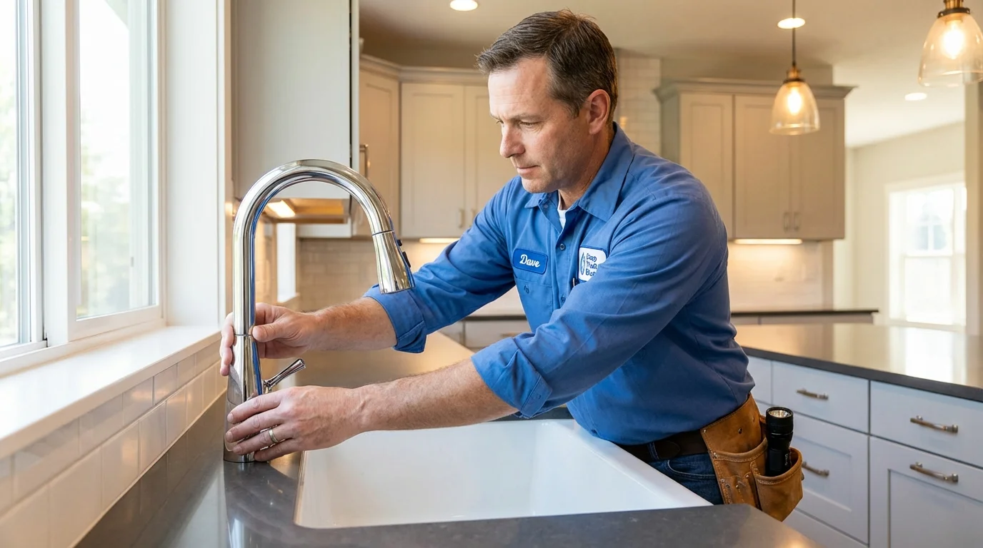 Kitchen faucet installation by Johns Plumbing LLC in Citra